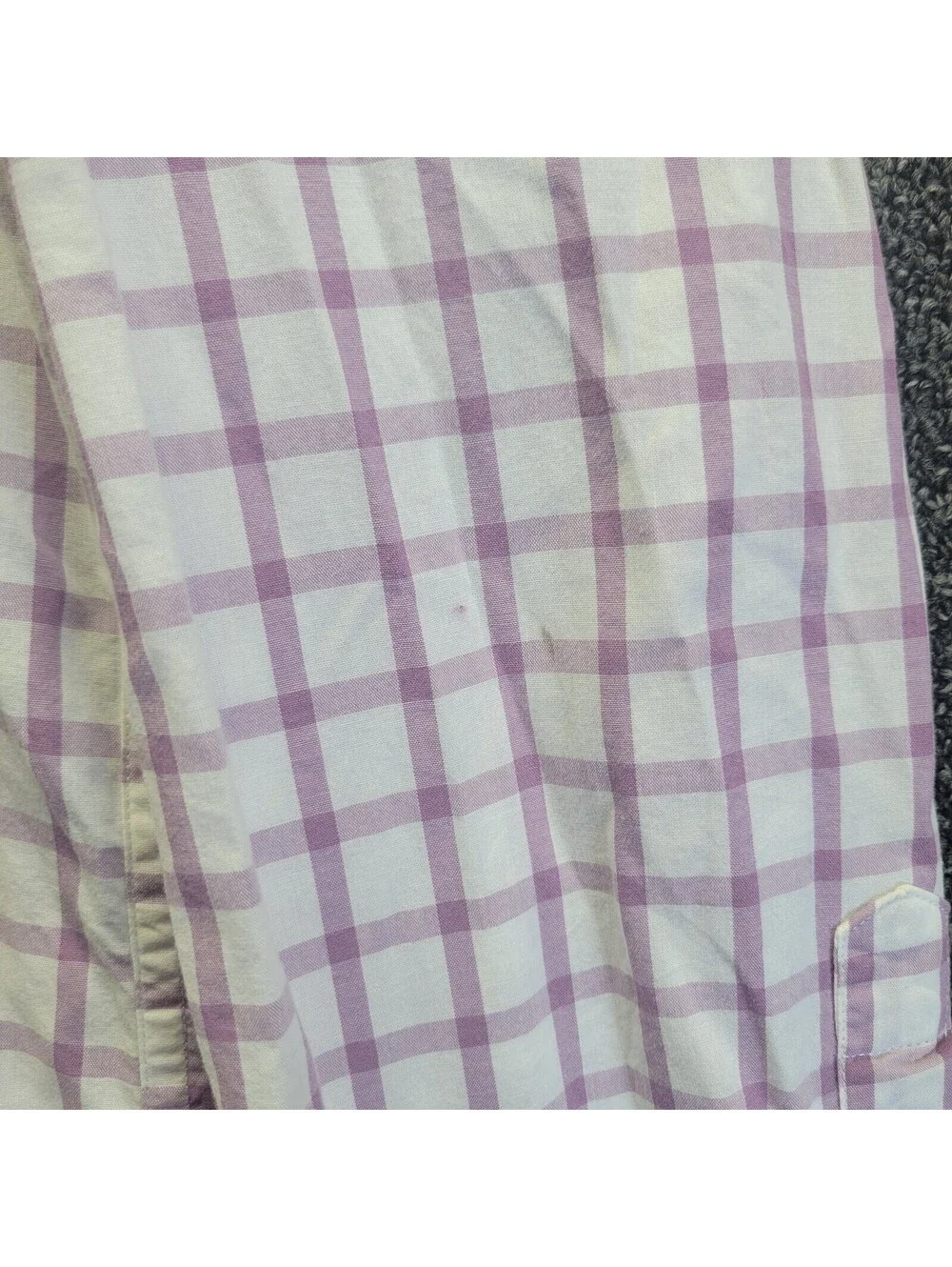 Vtg J Crew Men's Sz L Light Blue Checker Button-Down Shirt